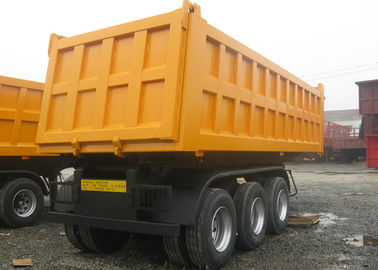 Cina 3 Axle Dump Truck Trailer 20 Ton 30 Ton 40 ton 50 Ton Untuk Bahan Konstruksi pemasok