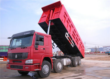 Cina HOWO 8x4 Heavy Duty Dump Trailers, 30 ton 40 Ton 12 Wheeler Dump Truck pemasok