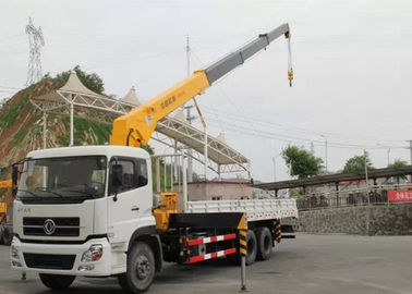 Cina Dongfeng LHD 6x4 15 Ton Crane Truck, Mobile Crane Truck Dengan Telescopic Boom pemasok
