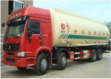 Cina Howo 8x4 Truk Semen Kering, Truk Transportasi Semen Dapat Diandalkan Opsional pemasok