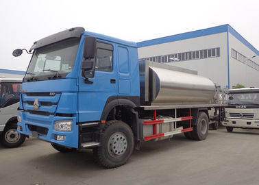 Cina HOWO 10MT Asphalt Patch Truck 4x2 6x4 8x4 Dengan Tangki Aluminium Stainless Steel pemasok