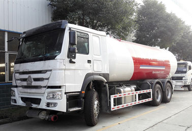 Cina HOWO 6x4 10 Wheel Bobtail LPG Truck 20M3 20000L Untuk Mengisi Tabung Gas LPG pemasok
