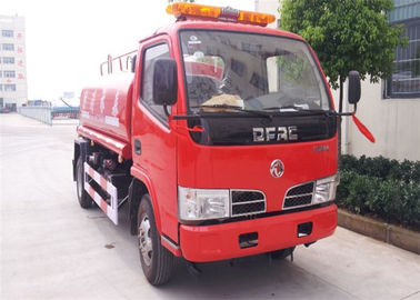 Cina 4x2 4000 Liter Air Tanker Pemadam Kebakaran 2 Gandar Untuk Pemadam Kebakaran / Emergency Rescue pemasok