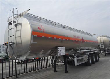 Cina 45000 Liter Aluminium Alloy Bensin Tanker Semi Trailer, Oil Tanker, Truck Aluminium Fuel Tanks pemasok