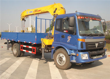 Cina Truk Sino Cina FOTON 4x2 Truck Mounted Crane 8 Ton Cargo Mounted Arm Lurus XCMG Crane pemasok