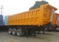 3 Axle Dump Truck Trailer 20 Ton 30 Ton 40 ton 50 Ton Untuk Bahan Konstruksi pemasok