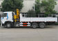 Sinotruk HOWO A7 6x4 Truck Mounted Crane 25 Ton Cargo Mounted Straight Arm Crane pemasok