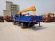 Foton Dump Truck Mounted Crane Forland 6t 10t 8 Ton Crane Truck Untuk Konstruksi pemasok