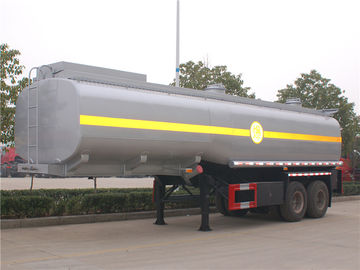 Cina 30M3 30 CBM Oil Tank Semi Trailer, Tanker Bahan Bakar Baja Karbon Semi Trailer 2 Axle 30000L pemasok