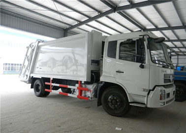 Cina Euro II Dongfeng Sampah Compactor Truck 6 Roda 4cbm Untuk Limbah Rumah Tangga pemasok