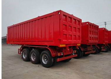 Cina 25CBM Dump Truck Trailer 3 Axle 45 Ton Dump Tipper Semi Trailer Truck Untuk Pasir pemasok