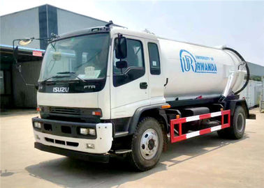 Cina ISUZU 4x2 Truk Tanker Trailer 6 Roda 8M3 8000L Vacuum Sewage Tank Truck pemasok