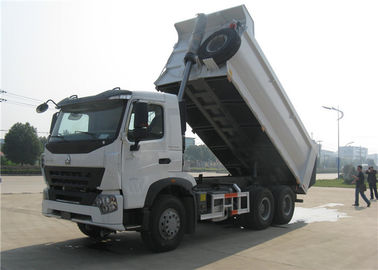 Cina HOWO A7 Dump Truck Trailer U Berbentuk 18M3 10 Wheeler 20M3 30 Ton Tipper Truck Trailer pemasok