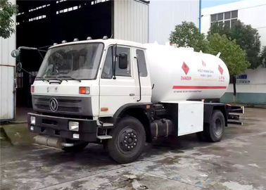Cina Dongfeng 4x2 Bobtail LPG Truck 10M3 5 Ton 10000L 5T LPG Mengisi Truk pemasok