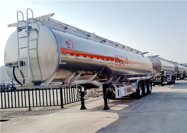 Cina Aluminium Alloy Fuel Tanker Truck Trailer 3 Gandar 42000L 42cbm Trailer Oil Transport Tank pemasok