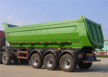 Cina 30M3 - 50M3 Trailer Semi Tugas Berat T700 50 Ton 60T Dump Trailer Untuk Pemuatan Mineral pemasok