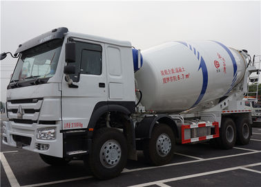 Cina HOWO 8X4 12M3 Ready Mix Concrete Truck 12 Meter Kubik Dengan Mixer Drum pemasok