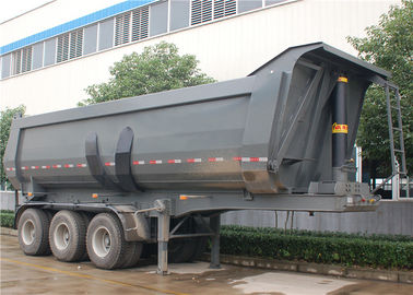 Cina 3 Axle 24CBM 24M3 dump trailer 40 Ton U-Shape Tipper Semi Trailer untuk Transportasi BAUXITE. pemasok