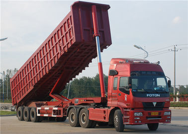 Cina Tri-Axle Dump Truck Trailer 40 Ton- 60 Ton 35M3 End Tipper Semi Trailer Untuk Mineral pemasok