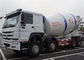 HOWO 8X4 12M3 Ready Mix Concrete Truck 12 Meter Kubik Dengan Mixer Drum pemasok