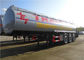 Tanker Bahan Bakar Stainless Steel Trailer Semi Tri-Gandar 33000L 33M3 Tangki Transportasi Minyak Semitrailer pemasok