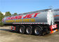Tanker Bahan Bakar Stainless Steel Trailer Semi Tri-Gandar 33000L 33M3 Tangki Transportasi Minyak Semitrailer pemasok