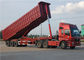 Tri-Axle Dump Truck Trailer 40 Ton- 60 Ton 35M3 End Tipper Semi Trailer Untuk Mineral pemasok