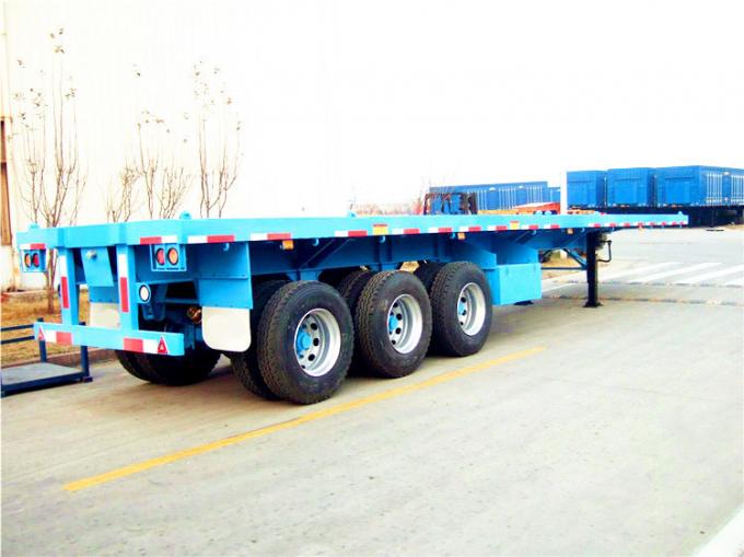 China Terkenal CLW 40-60 ton Flat Bed Excavator Truck Trailer Dan Low Flatbed Trailers